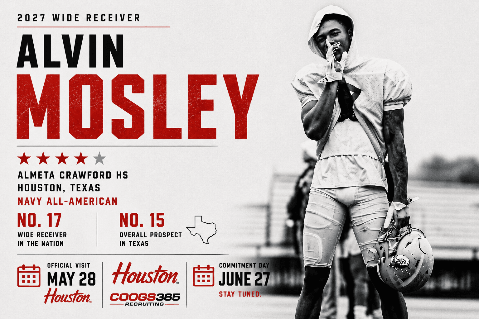 4 Star WR Alvin Mosley